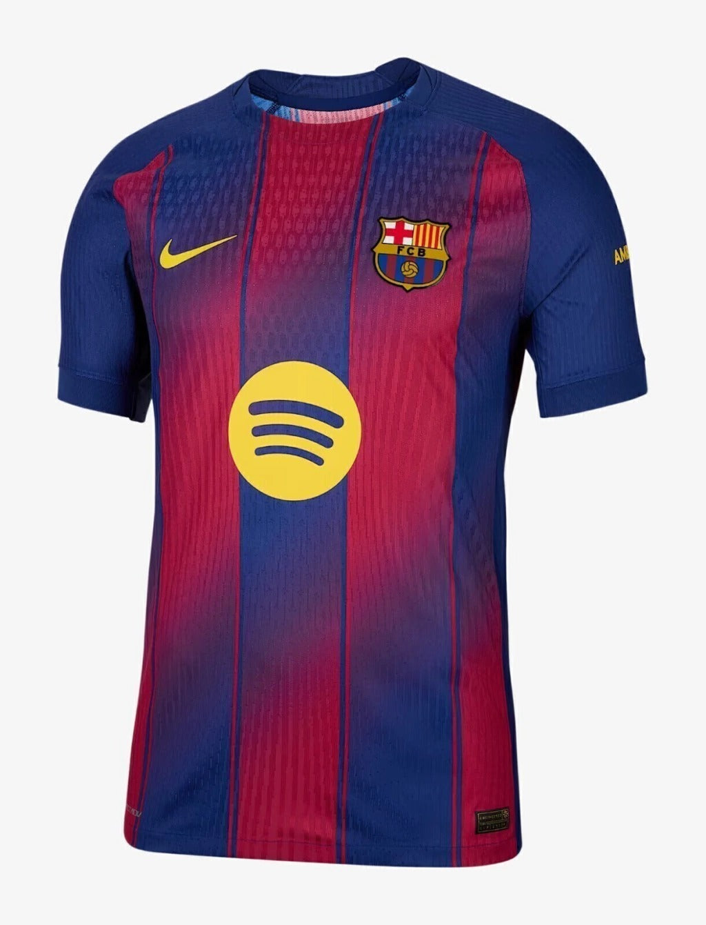 Camisa Barcelona I 25/26 Torcedor Nike Masculina - Azul e Grená Degradê