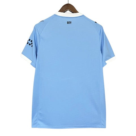 Camisa Manchester City I 25/26 - Torcedor Puma Masculina - Azul faixa Branca