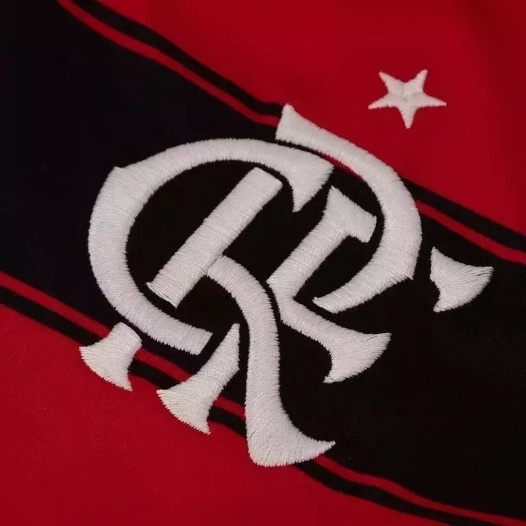 Camisa Flamengo Torcedor I - Temporada 25/26 - Preta e Vermelha - Adidas