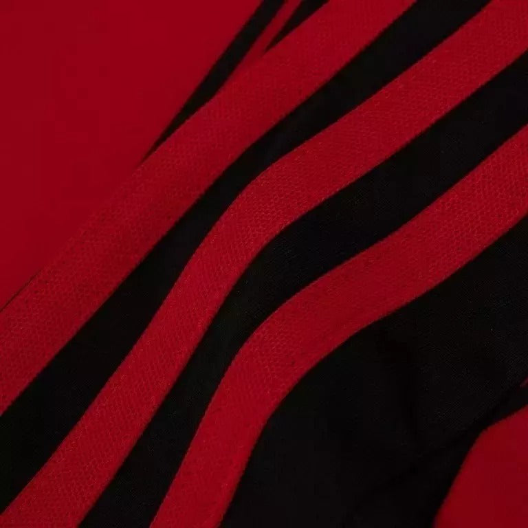 Camisa Flamengo Torcedor I - Temporada 25/26 - Preta e Vermelha - Adidas