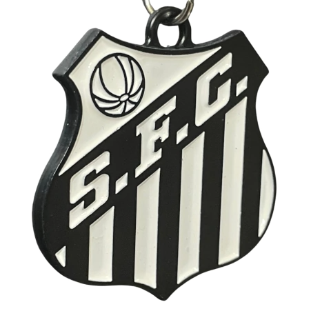 Chaveiro Metal Clubes - Colorido - Santista